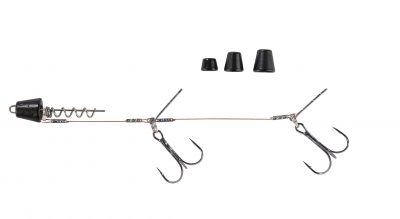 Shirasu Hecht-System Screw In/Wechselgewicht matt-schwarz 9cm #2