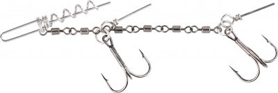 Anti Tangle Hecht System für Clip-On Wechselgewichte, 2 Drillinge #1