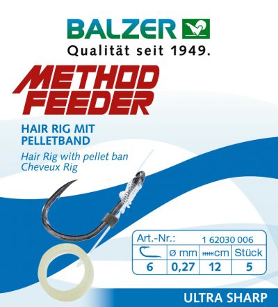 Method Feeder Rig mit Pelletring, #14, 0,18mm