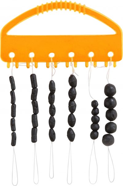 Gummi-Schnurstopper und Gummikugeln schwarz