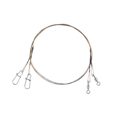 1x7 Niroflex Karabiner/Wirbel 25cm 6kg