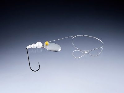 Plattfischblinker-Vorfach silber