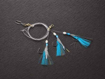 Makrelenvorfach blau reflex, 1,80m, 0,40/0,60mm, Hakengröße 1