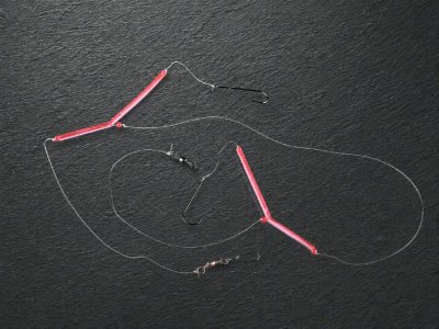 Naturködersystem Pink Tube, 1m, 0,40/0,60mm, Hakengröße 1