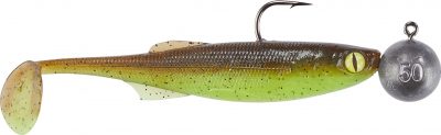 71 Grad Nord Gummiset Pollack-Köhler, 30g und 50g, 10 und 12cm, Green Pumpkin