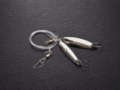 71 Grad Nord Dorsch Blinker System mit 2 XL Dorschblinkern, 0,90mm