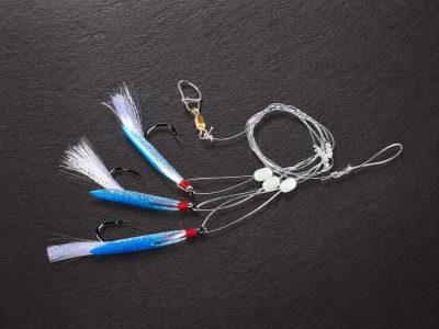 Cod-/Coalfish System, blau, mit 3 Haken 6/0
