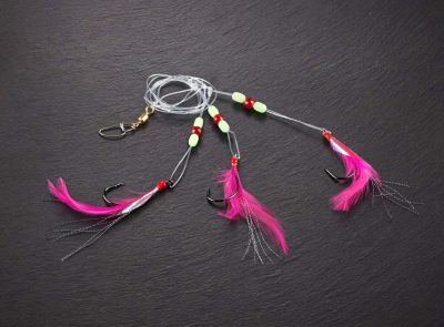 Cod-/Coalfish System, pink, mit 3 Haken