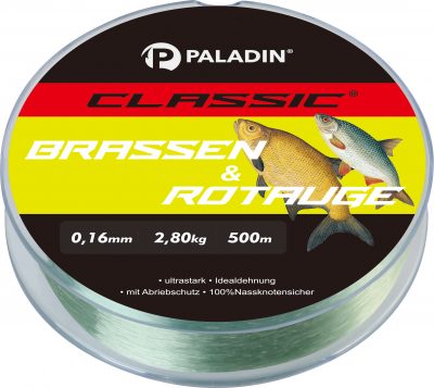 Classic Zielfischschnur Rotauge/Brassen 0,16mm 2,8kg 500m hellgrün