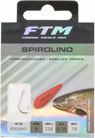 Vorfachhaken Spirolino 6 Ø 0,20 mm Inh. 10 Stk.