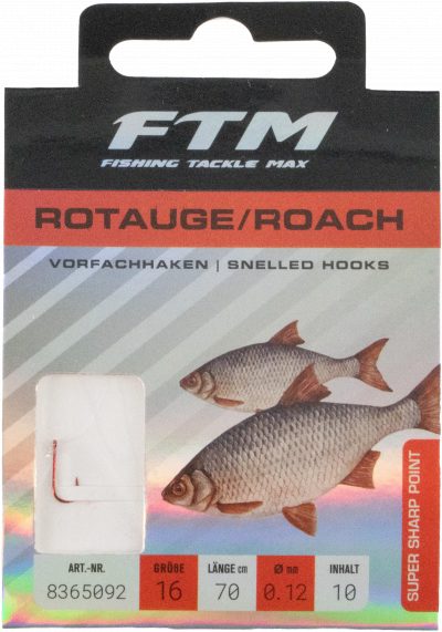Vorfachhaken Rotauge 16 Ø 0,12 mm Inh. 10 Stk.