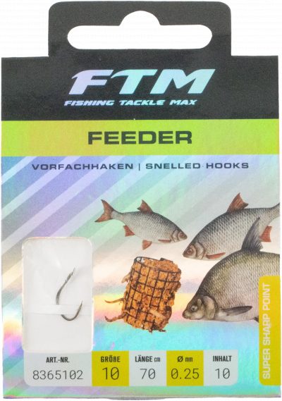 Vorfachhaken Feeder 10 Ø 0,25 mm Inh. 10 Stk.