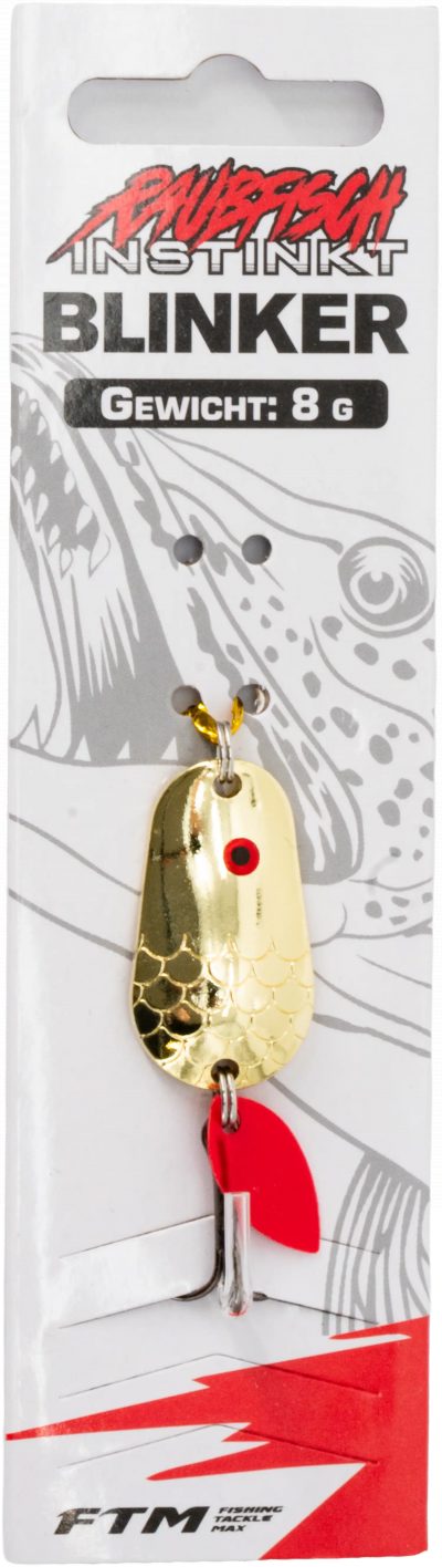 Raubfisch Instinkt Blinker Gold 8 g