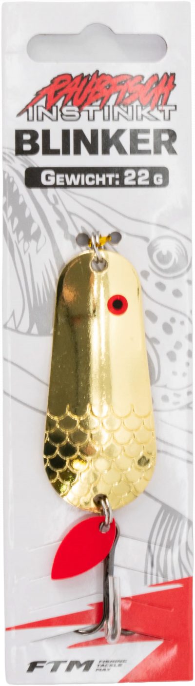 Raubfisch Instinkt Blinker Gold 22 g