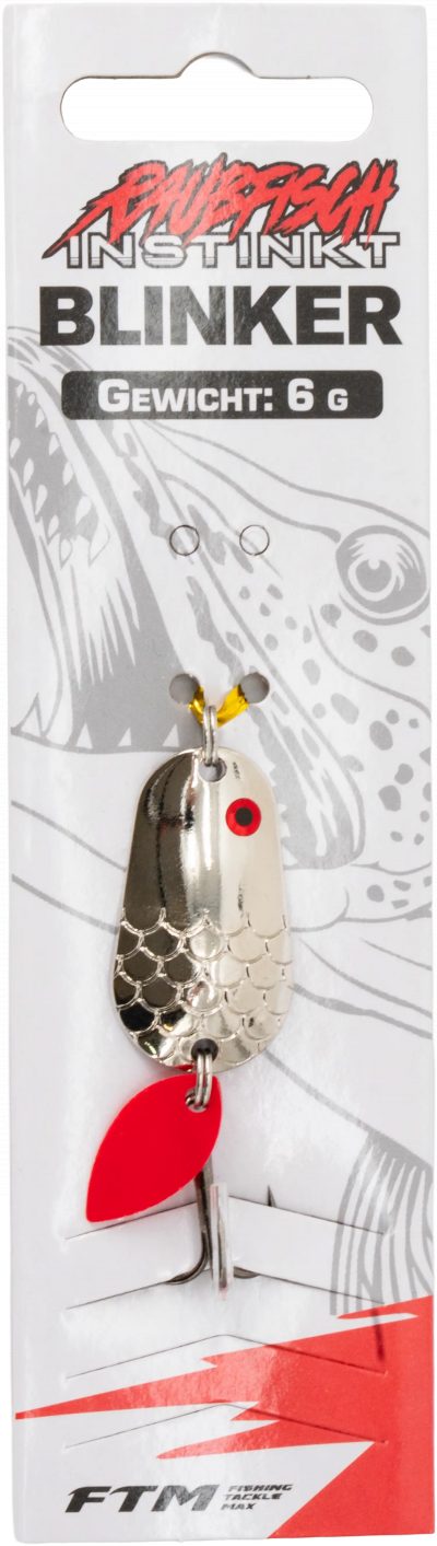 Raubfisch Instinkt Blinker Silber 6 g