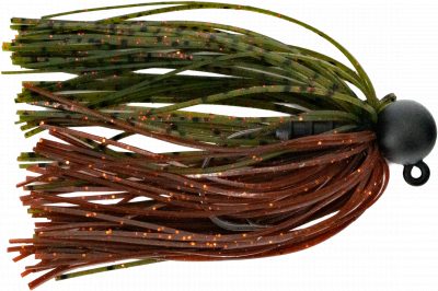 JustPro Skirted Jig Green Pumpkin Brown 10 g 1/0