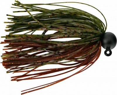 JustPro Skirted Jig Green Pumpkin Brown 10 g 3/0