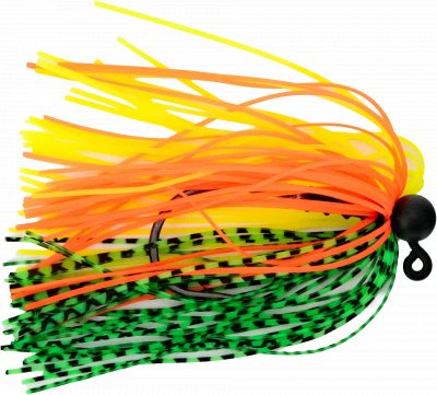 JustPro Skirted Jig Green Tiger/Chartreuse 5 g 3/0