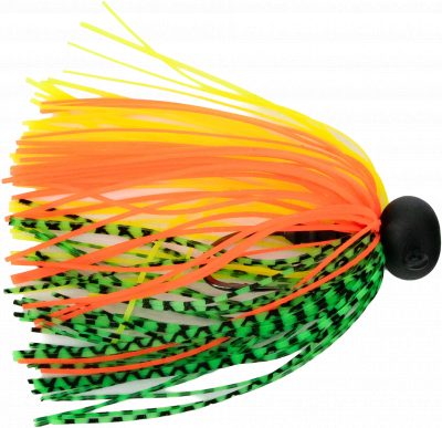 JustPro Skirted Jig Green Tiger/Chartreuse 10 g 1/0