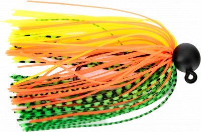 JustPro Skirted Jig Green Tiger/Chartreuse 10 g 3/0