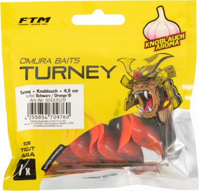Omura Baits Turney Knoblauch Schwarz / Orange 4,5 cm