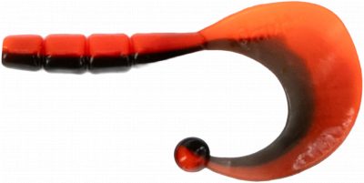 Omura Baits Twisty Knoblauch Schwarz / Orange 4,2 cm