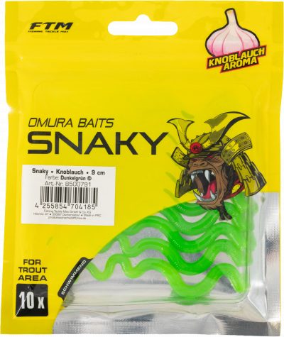 Omura Baits Snaky Knoblauch Dunkelgrün 9 cm