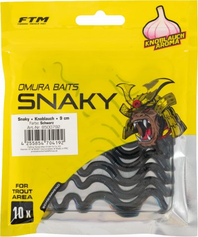 Omura Baits Snaky Knoblauch Schwarz 9 cm
