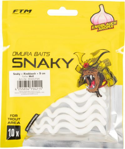 Omura Baits Snaky Knoblauch Weiß 9 cm