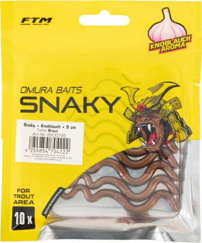 Omura Baits Snaky Knoblauch Braun 9 cm
