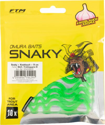 Omura Baits Snaky Knoblauch Weiß / Frühlingsgrün 9 cm